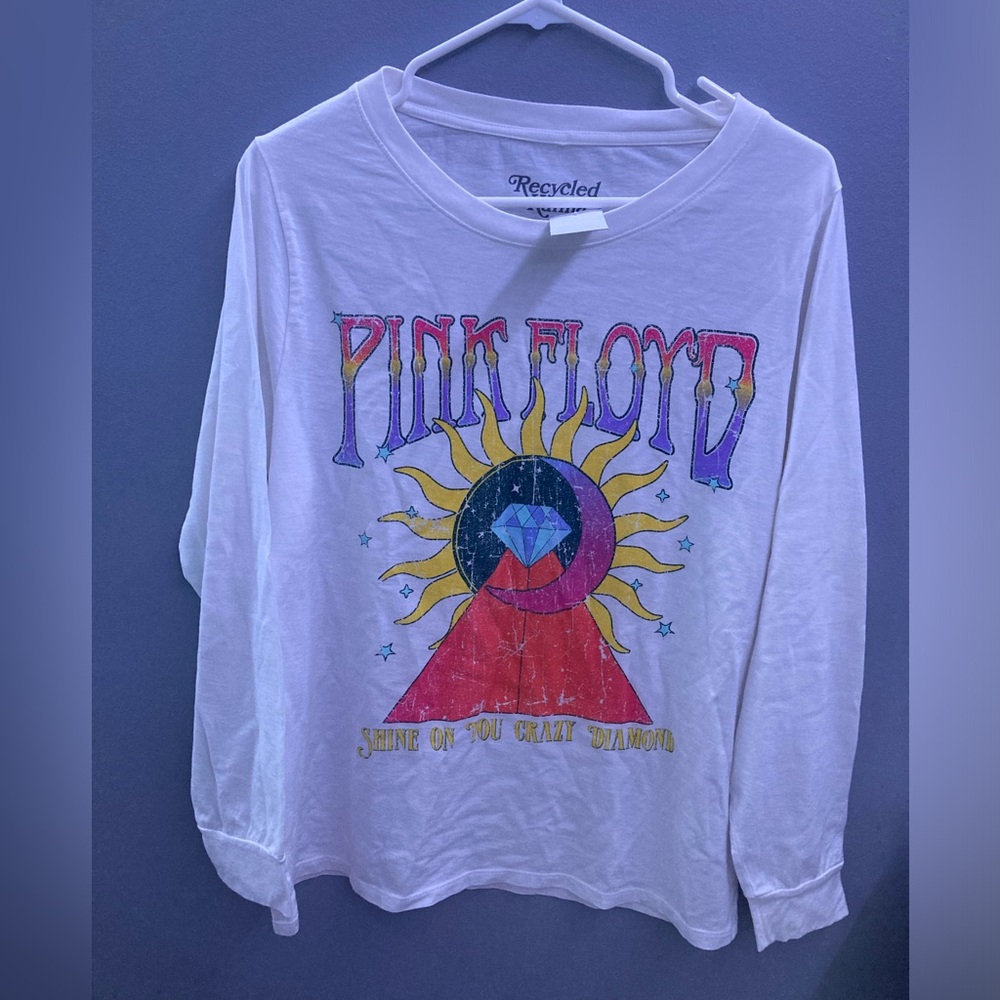 Recycled Karma Pink Floyd Shine Bright Long Sleeve T-Shirt - Picture 1 of 4